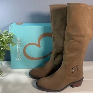 Baretraps Nena Truffle Tall‎ Riding Boots Women's Size 7 M